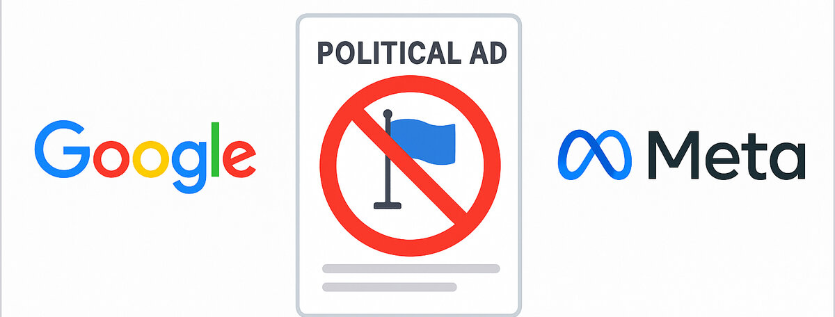 Blog Grey Google Meta bans political ads in EU 2025
