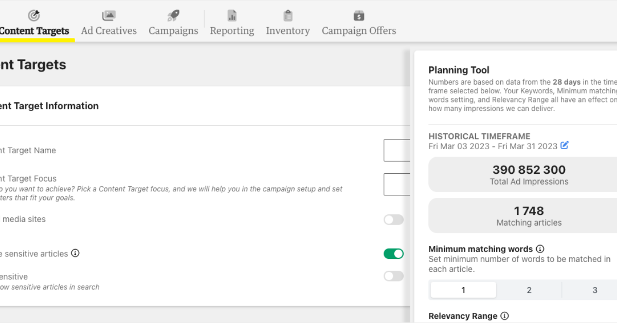 Kobler Planning Tool